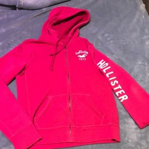 Pink Hollister hoodie